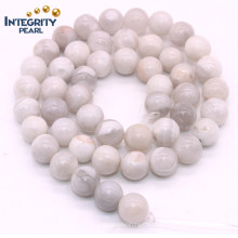 Natural Gemsotne Crazy Agate Loose Strand 6 8 10 12mm Crazy Natural White Agate